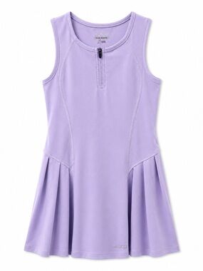 bcg Lavender Sleeveless Zip-Front Athletic Dress